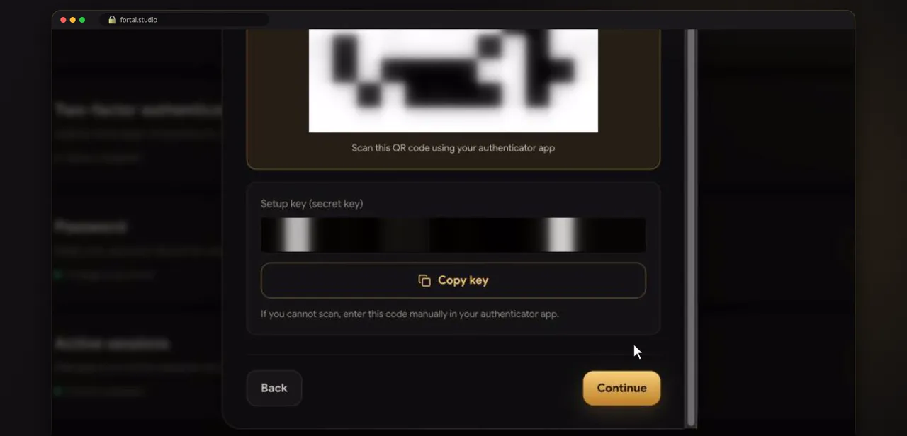 Screenshot of step 4: สแกน QR หรือพิมพ์รหัส